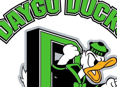 Dago Ducks donald duck mascott sports vector