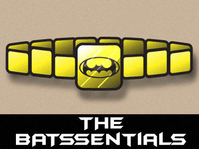 Batessentials batman illustrative rebound vector