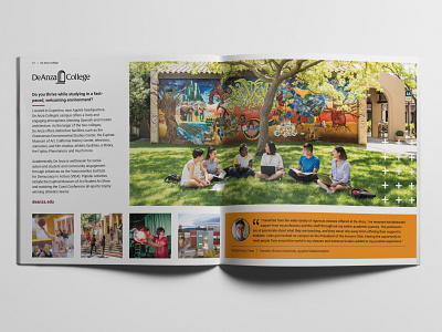 College Viewbook booklet brochure campus college community education layout marketing campaign nonprofit print students viewbook