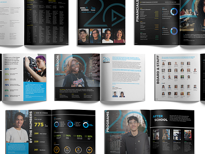 ReelWorks Annual Report annual report appeal booklet film industry media non-profit nonprofit nyc report teens youth