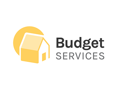 WIP - Budget Services Logo house illustrator logo logo 2d logo a day logodaily logodesign logodesignchallenge logodesigner logodesignersclub sun