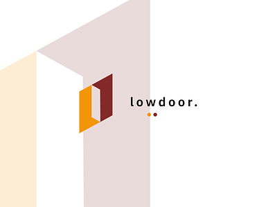Lowdoor. design icon logo vector