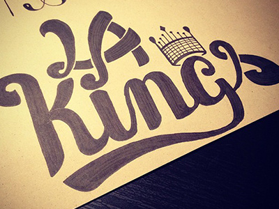 Kings angeles kings lettering los