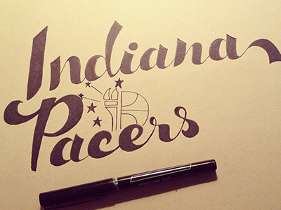 Pacers Lettering