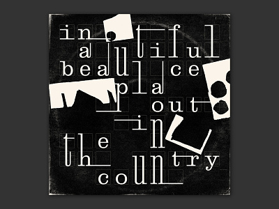 BoC Album Cover album cover black and white clarendon design distorted type electronic graphic design grid handmade illustrator music record cover typographic grid typography