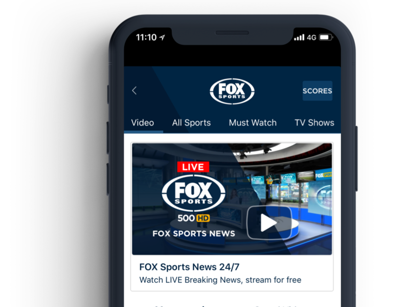 Foxsports App by Derrick Heng on Dribbble