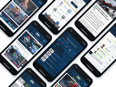 Foxsports Mobile App design football mobile app design nrl sports tennis ui ux design ux