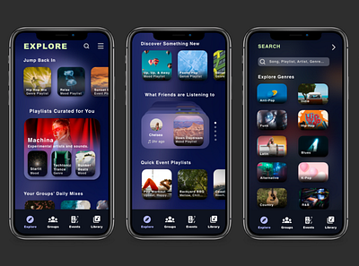 Wubly: Music App Explore Page app branding design explore graphic design home mobile music spotify streaming ui ux ux design