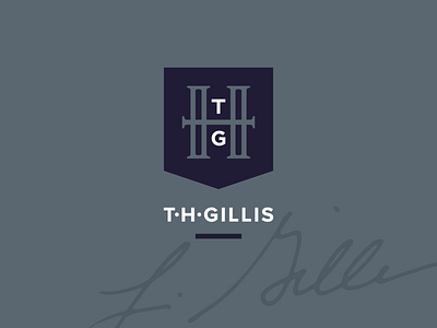 T•H•Gillis | Author Branding author branding design identity logo mark monogram pattern signature