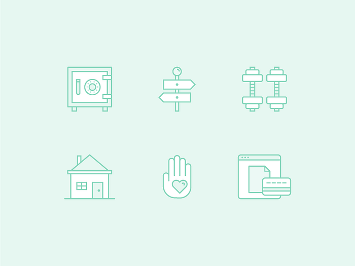 Carer Icon Set by Co-motion Studio on Dribbble