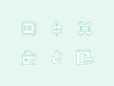 Carer Icon Set branding design home icon set icons ui ux website