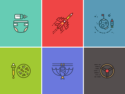 Popular Science Icon Set