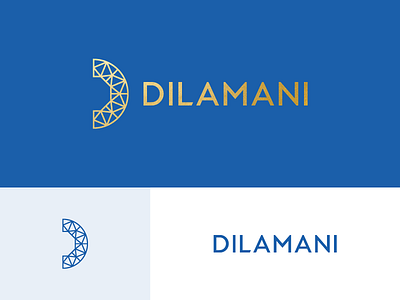 Dilamani Branding branding design diamond foil gold jewelry logo mark math ui ux website