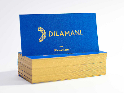 Dilamani Business Cards branding business cards design diamond foil gold identity logo mark print
