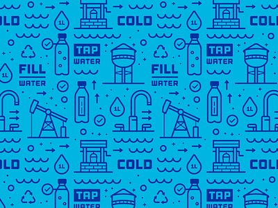 Water Pattern branding design icons identity logo packaging pattern product water