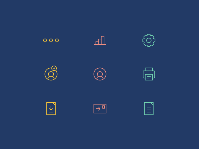 Home Care App Icons by Co-motion Studio on Dribbble