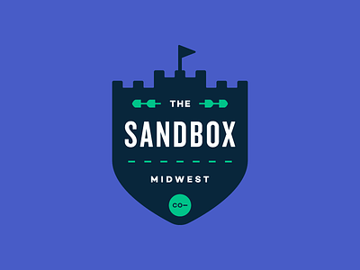 The Sandbox badge branding co motion design illustration launch logo portfolio ui ux website work