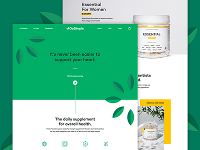 GoSimple Website branding co motion design icons logo mark naming packaging product ui vitamins website