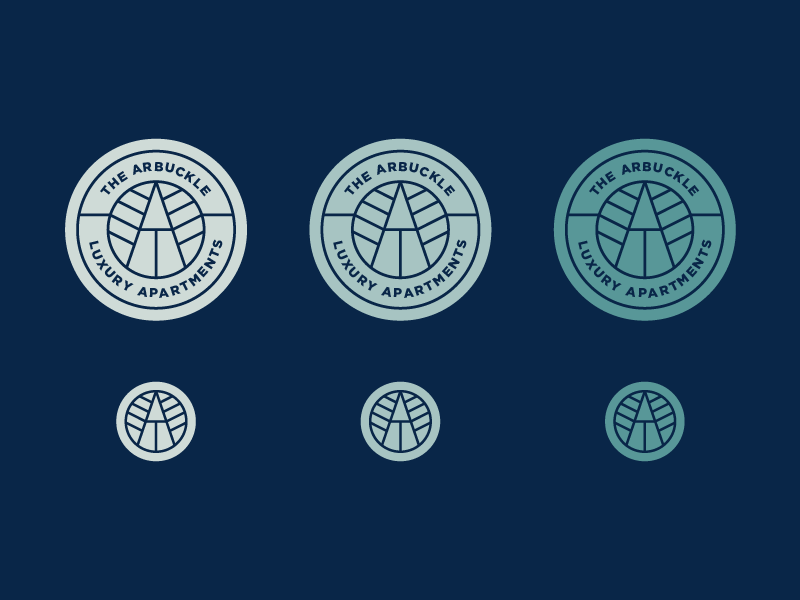 The Arbuckle Badges monogram apartment badge mark logo brand branding design