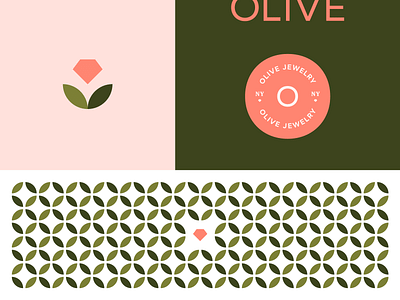 Olive Brand Board branding design identity logo mark website