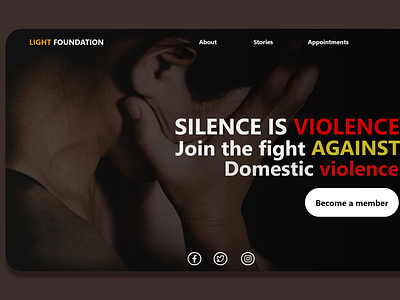 A web page against domestic violence