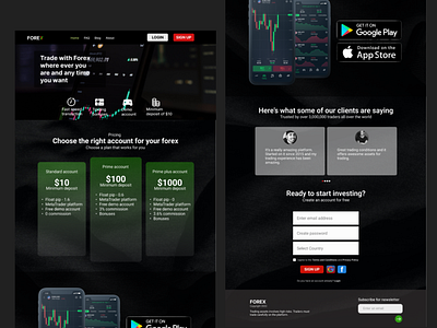 Forex trading platform website design graphic design mockup ui ui design uiux uiux designer user interaction web design webpage design