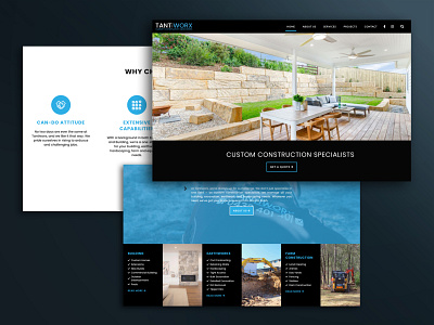 Tantiworx Custom Construction design website