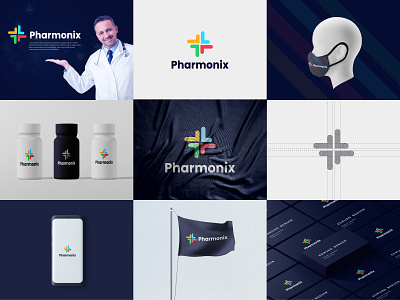 Pharmonix Logo And Brand Design