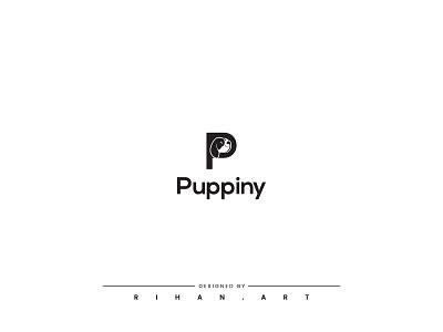 Puppiny Branding | P letter Pet Logo 99 designs animal branding creative logo cute dog doggy logo logo design minimalist modern negative space paw pet care pet logo petshop puppies puppy vet