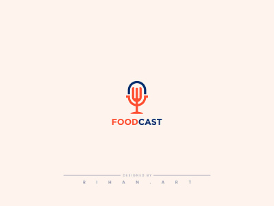 Foodcast | Minimalist Logo Design