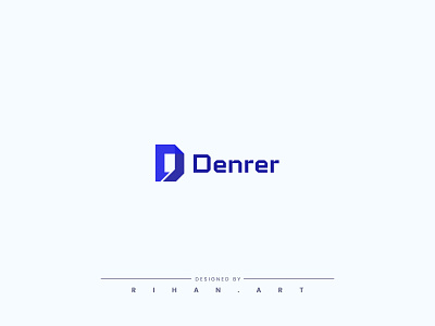 D Letter Logo | Technology | futuristic tech logo