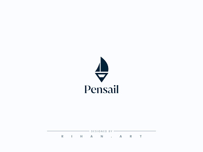 Pensail | Minimalist Logo Design 99 design logo artistium logo boat boating brand identity design creative logo education logo logo design logo trend marine minimal logo modern logo pen logo pencil sail sailboat ship tech logo visual identity writing