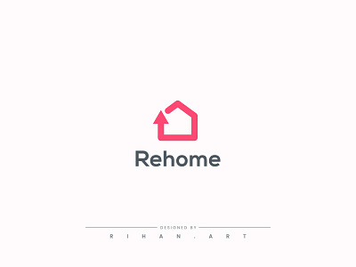 Rehome Logo Design | Arrow | Home | Real Estate