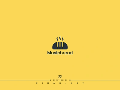 Music Bread | Music | Piano | Bread | Bakery Logo Design 2022 99 designs logo bakery brand design bread bread bekery cake logo mark creative logo food logo designer logotype minimal logo modern music music streaming music studio pastry piano piano keys restaurant toast