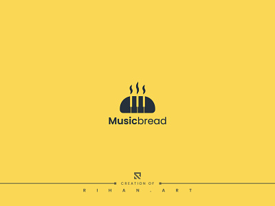 Music Bread | Music | Piano | Bread | Bakery Logo Design 2022 99 designs logo bakery brand design bread bread bekery cake logo mark creative logo food logo designer logotype minimal logo modern music music streaming music studio pastry piano piano keys restaurant toast