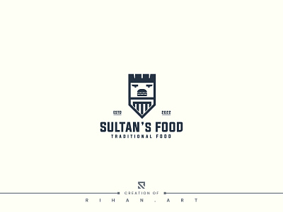 Sultan's Food | Burger | Sultan | Minimal Food Logo Design 2022