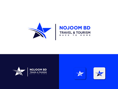 Nojoom BD | Travel Agency | Tour Logo Design 2022