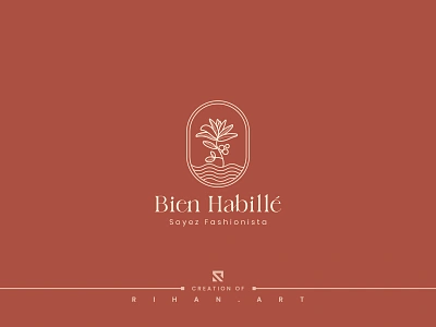 Bien Habillé | Fashion | Boutique | Clothing Brand Boho Logo 99 design bohemian boho boho logo boho style botanical logo boutique branding clothing brand creative logo fashion illustration leaf logo logo design logo designer logo maker logotype model womans fashion