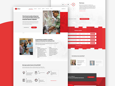 ETGOM Cyriax Poland — Landing Page clean design landing page layout physical therapy physiotherapy ui ux web design website