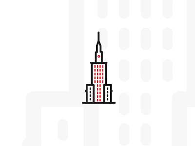 City Icons buildings graphic ico icon illustrator line icon red svg