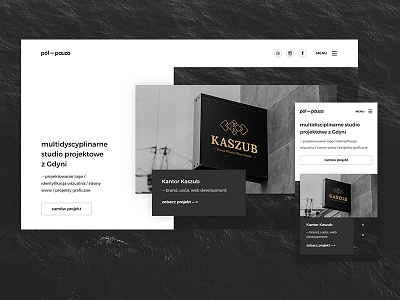 pół – pauza – Landing page