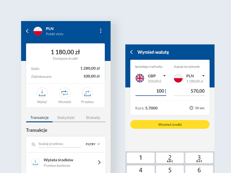 Wallet And Currency Exchange By Adrian Rosz On Dribbble - 