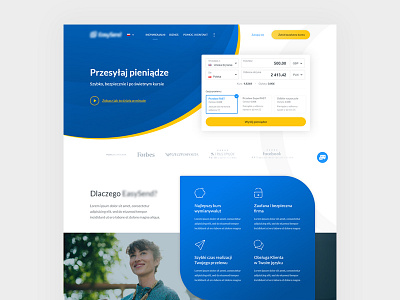 Money Transfer – Landing Page