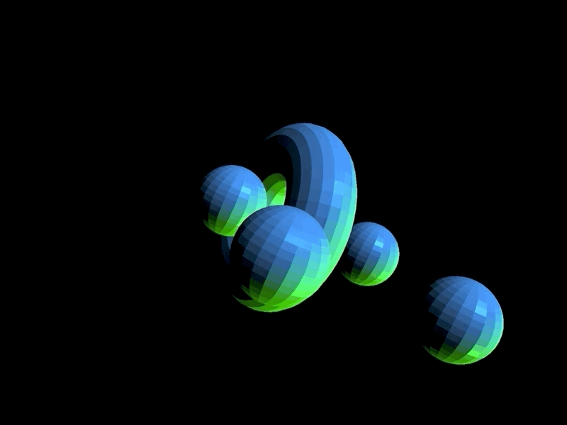 Orbiting Through Torus 3d animation 3d art codepen digital art javascript spheres threejs torus