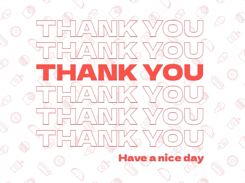 Thank you – Have a nice day :) background pattern codepen css css animation plastic bag typography