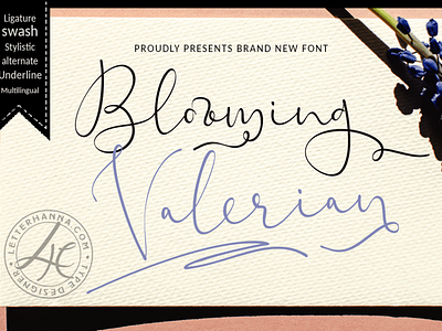 Blooming Valerian Font