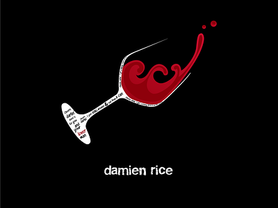 Cheers Darlin' - Damien Rice design graphic illustration poster typography
