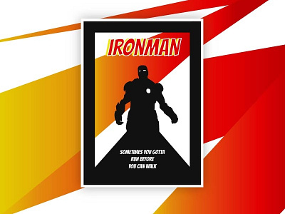 Ironman Poster 2d comics graphic illustrator ironman marvel poster poster series posters superhero