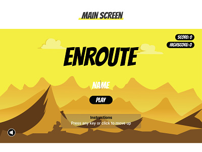 Enroute game - Main Screen