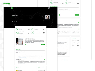 Cerebro - Profile branding cerebro design desktop app figma graphic green illustration illustrator product design profile profile design profile page sdslabs typography ui user experience user interface ux vector